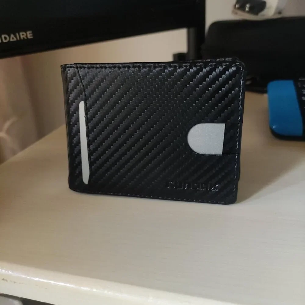 Wallet for Men Slim 11 Credit Card Holder Slots Leather RFID Blocking Wallet